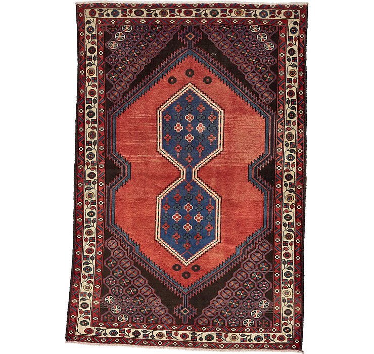 4' 6 x 6' 7 Zanjan Persian Rug