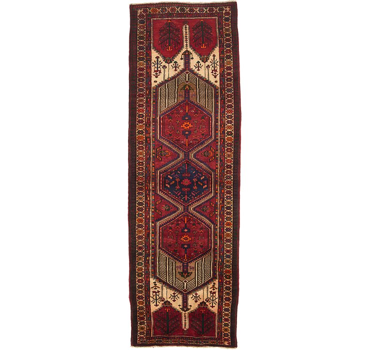 HandKnotted 3' 8 x 11' Meshkin Persian Runner ...