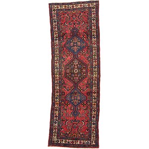 3' 5 x 9' 9 Hossainabad Persian Run...