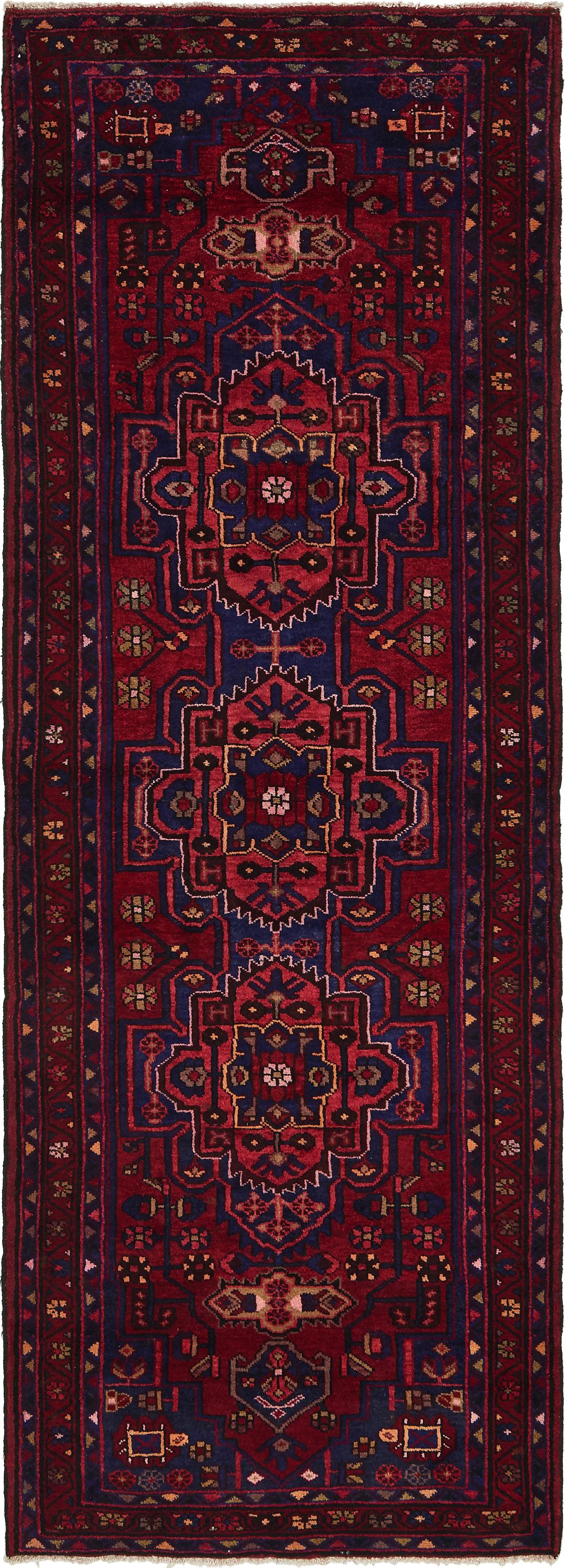 Red 3' 7 x 9' 9 Hamedan Persian Runner Rug eSaleRugs