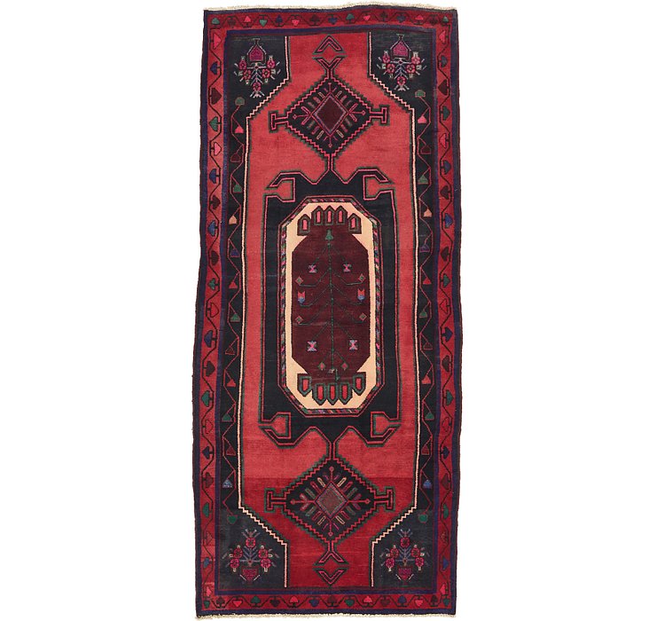 4' 5 x 10' Zanjan Persian Runner Rug