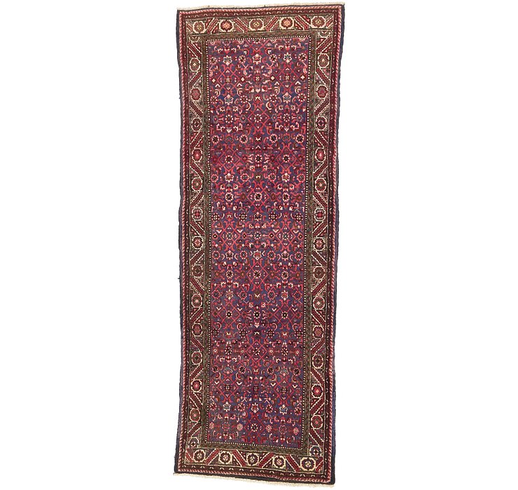 HandKnotted 3' 7 x 9' 10 Hossainabad Persian Run...