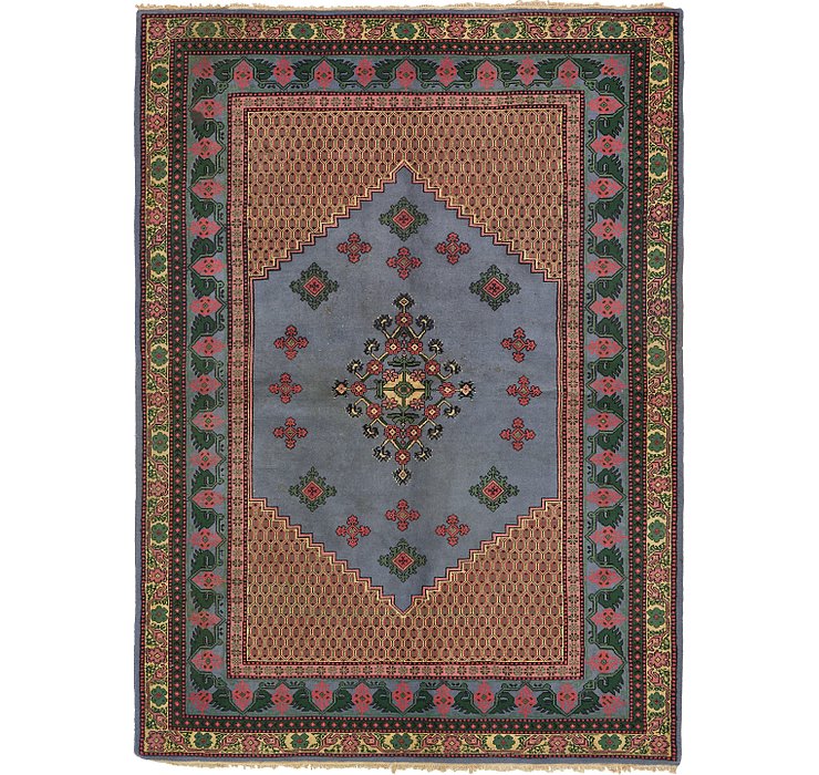 5' 9 x 8' Indo Tabriz Oriental Rug