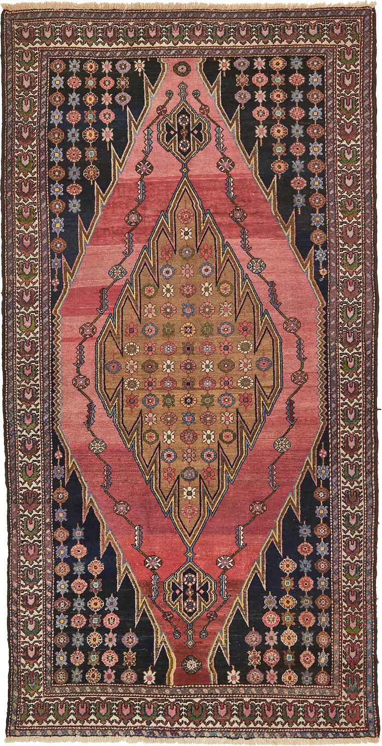 Salmon 5' 3 x 10' 2 Mazlaghan Persian Rug Persian Rugs eSaleRugs