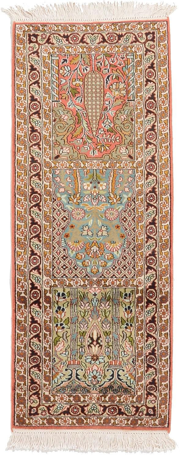 Ivory 1' 7 x 4' 1 Kashmir Oriental Runner Rug eSaleRugs