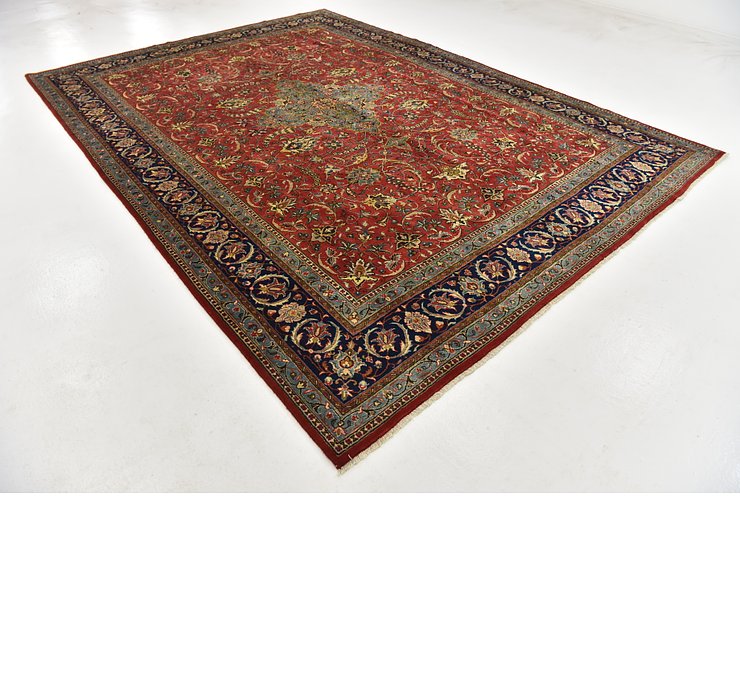 9' 1 x 12' 10 Sarough Persian Rug