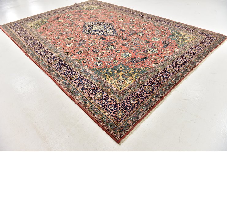 9' 10 x 13' 7 Sarough Persian Rug