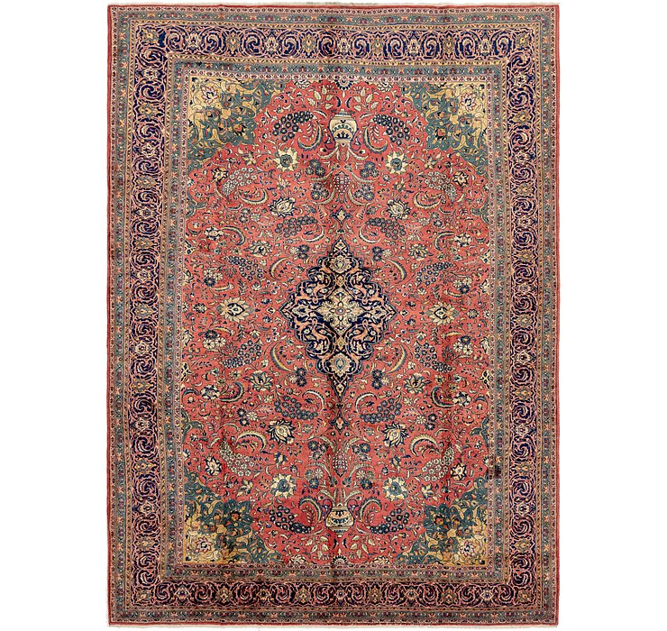 9' 10 x 13' 7 Sarough Persian Rug