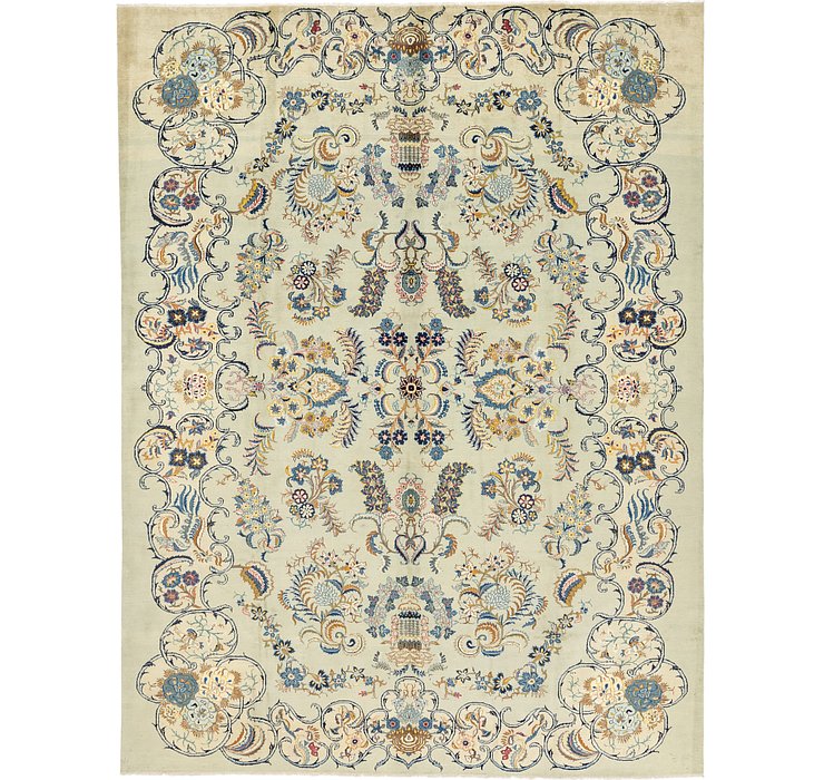 9' 8 x 12' 8 Kashan Persian Rug