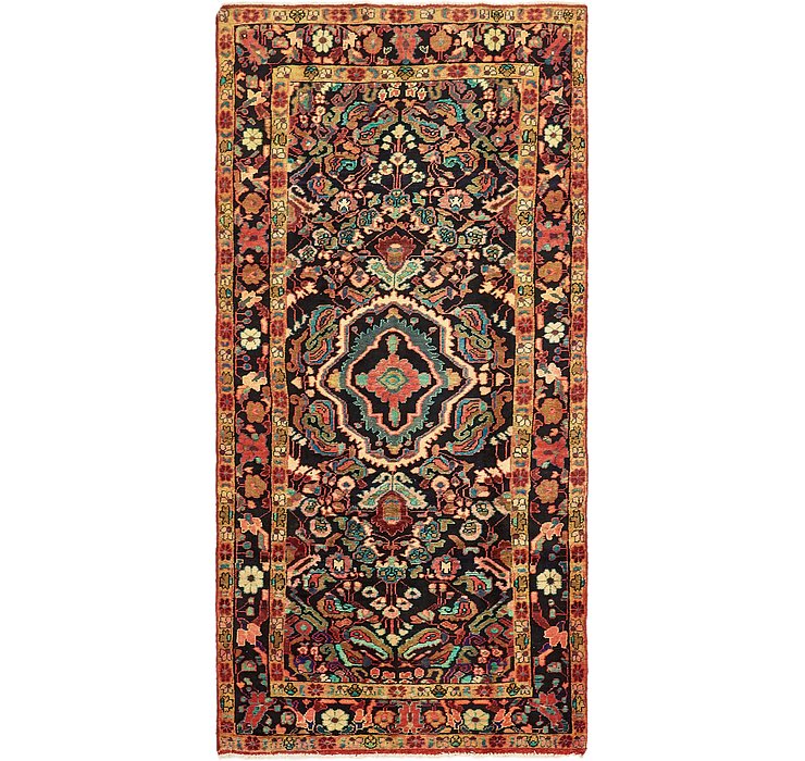4' 9 x 9' 8 Hamedan Persian Runner ...