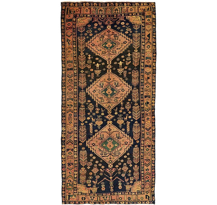 4' 9 x 9' 9 Kurdish Berber Persian ...