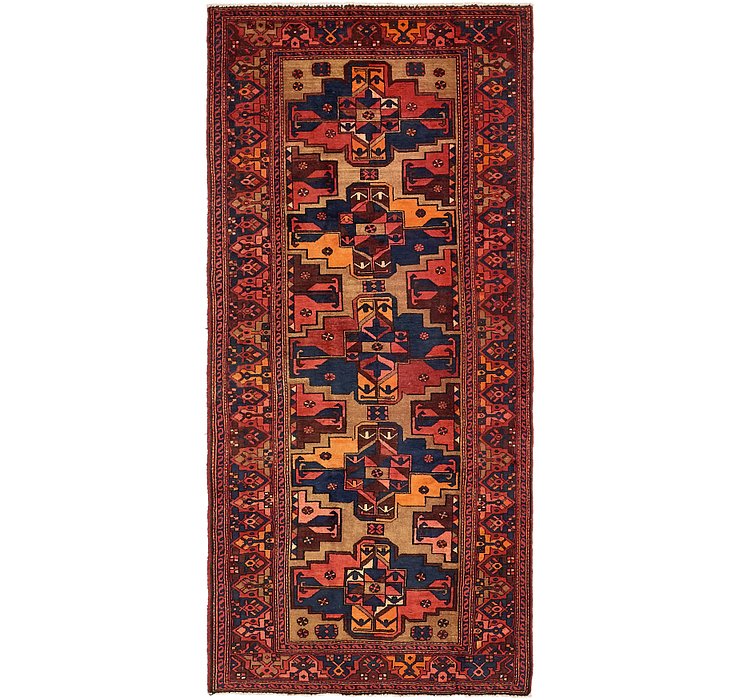 4' 3 x 9' 7 Zanjan Persian Runner Rug