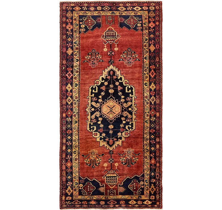 4' 9 x 9' 9 Khamseh Persian Runner ...