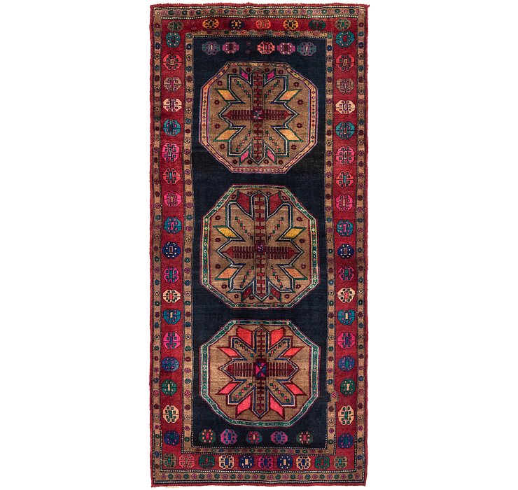 5' 1 x 11' 8 Meshkin Persian Runner ...