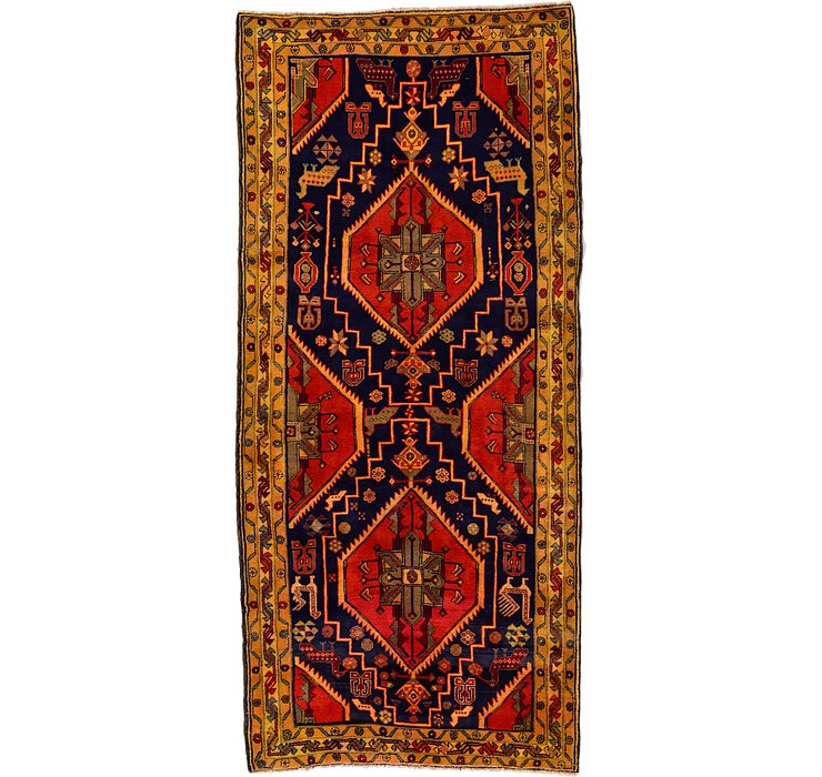 4' 4 x 9' 8 Meshkin Persian Runner ...