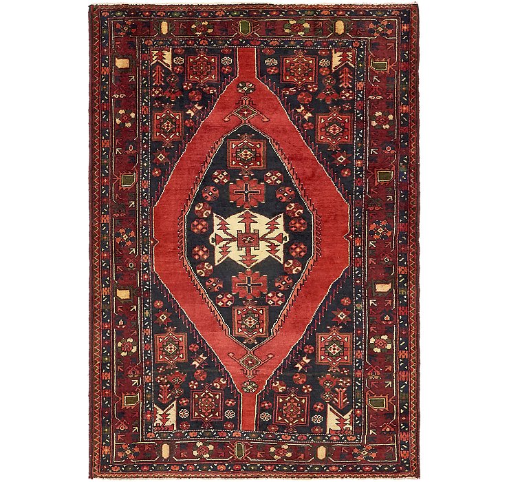4' 8 x 7' Mazlaghan Persian Rug