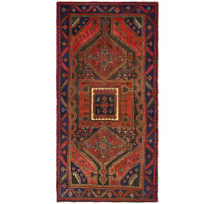 4' 2 x 8' 7 Hamedan Persian Runner ...