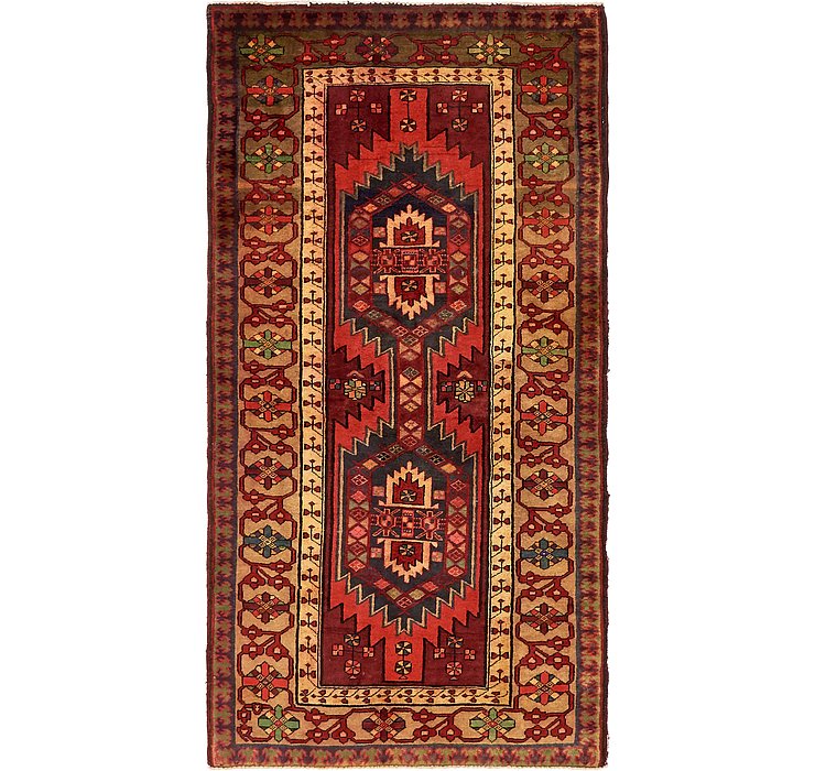 3' 11 x 7' 5 Meshkin Persian Runner ...