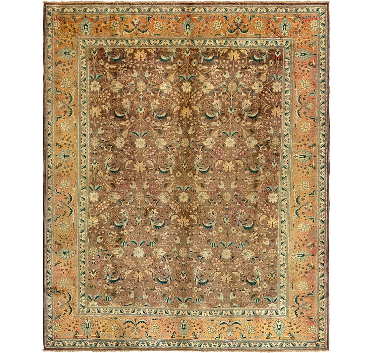 9' 8 x 12' 3 Tabriz Persian Rug