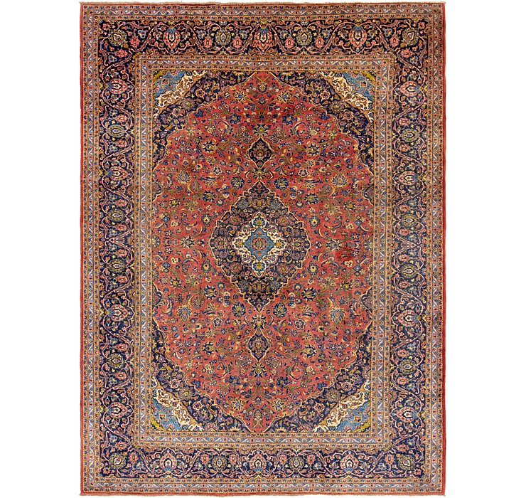 9' 7 x 13' Kashan Persian Rug