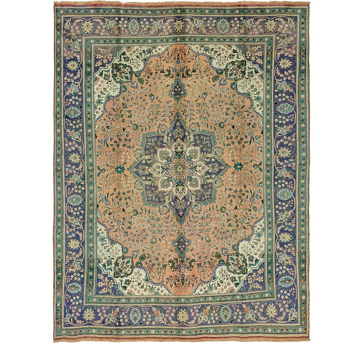9' 10 x 13' 2 Tabriz Persian Rug