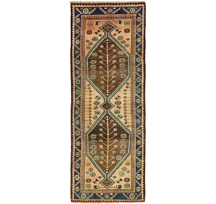 3' 3 x 9' 6 Khamseh Persian Runner ...
