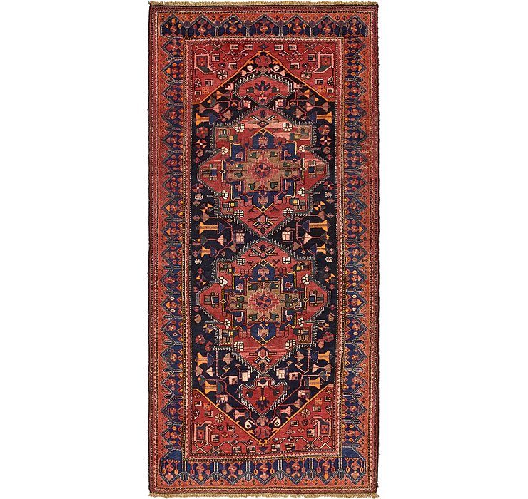4' 3 x 9' 9 Zanjan Persian Runner Rug