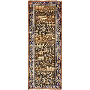 107cm x 285cm Saveh Persian Runner Rug
