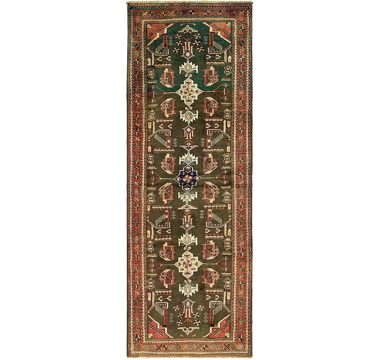3' 5 x 9' 8 Khamseh Persian Runner ...