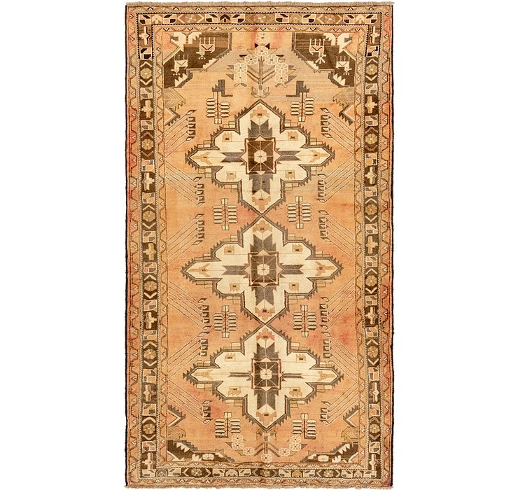 5' x 9' 4 Roodbar Persian Rug