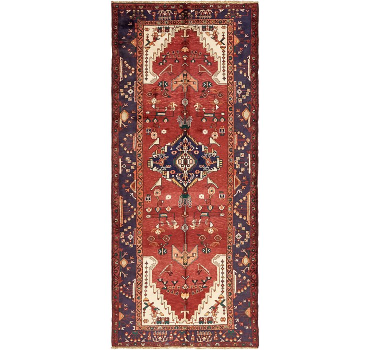 4' 3 x 10' Khamseh Persian Runner ...