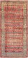 4' 9 x 10' Hamedan Persian Runner Rug thumbnail image 1