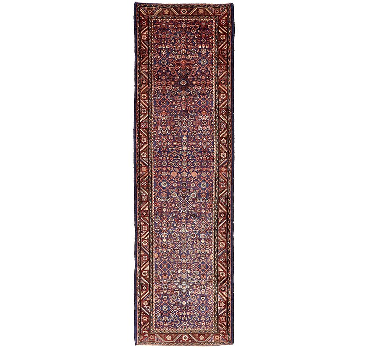 4' x 13' 10 Hossainabad Persian Run...