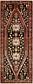4' 6 x 11' 1 Mazlaghan Persian Runner Rug thumbnail