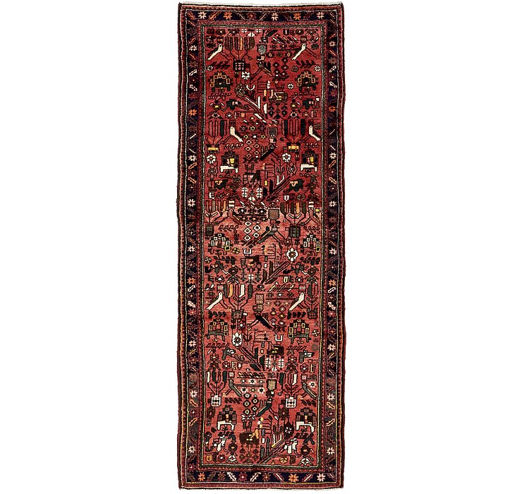 3' 1 x 9' 3 Roodbar Persian Runner ...
