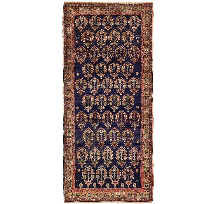 4' x 8' 9 Khamseh Persian Runner ...