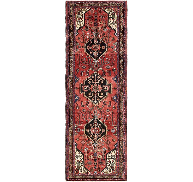 3' 4 x 9' 11 Khamseh Persian Runner ...