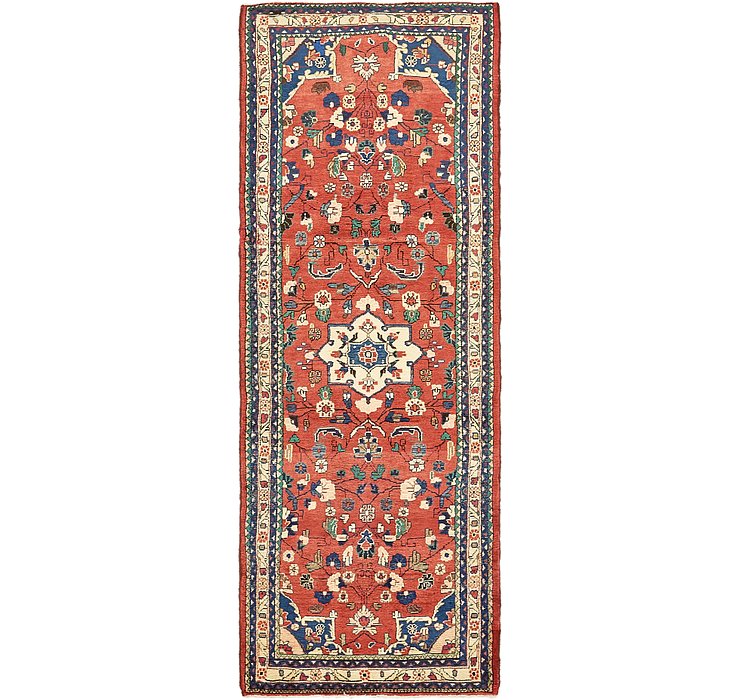 3' 4 x 9' 9 Khamseh Persian Runner ...