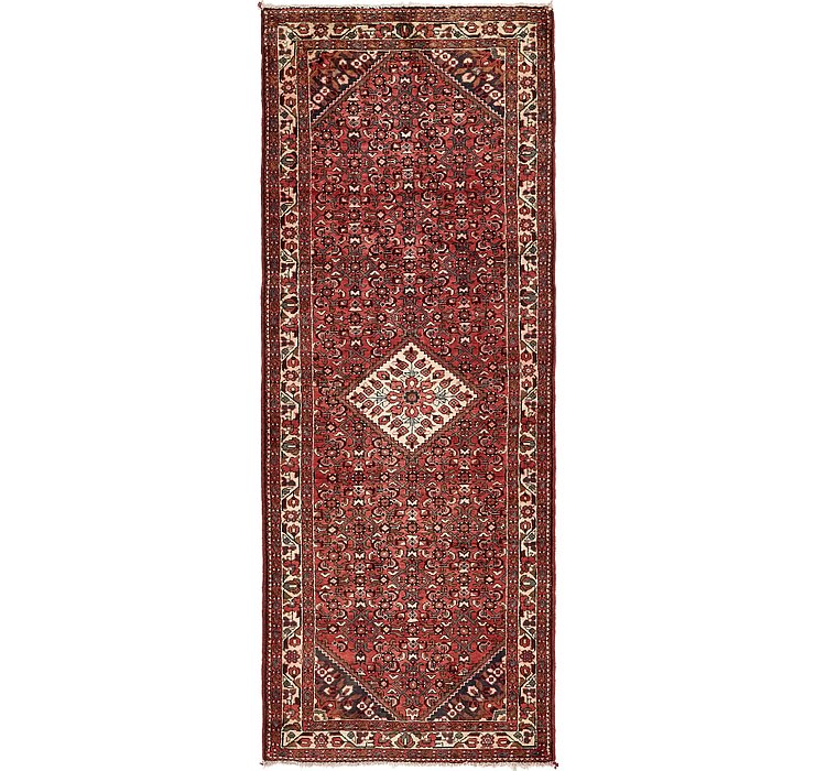 3' 9 x 9' 8 Hossainabad Persian Run...