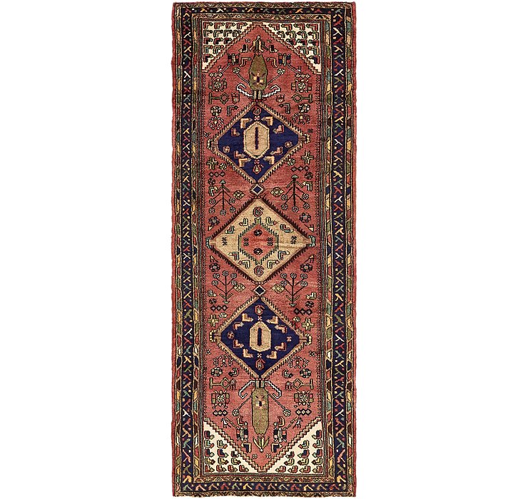 3' 6 x 9' 6 Khamseh Persian Runner ...