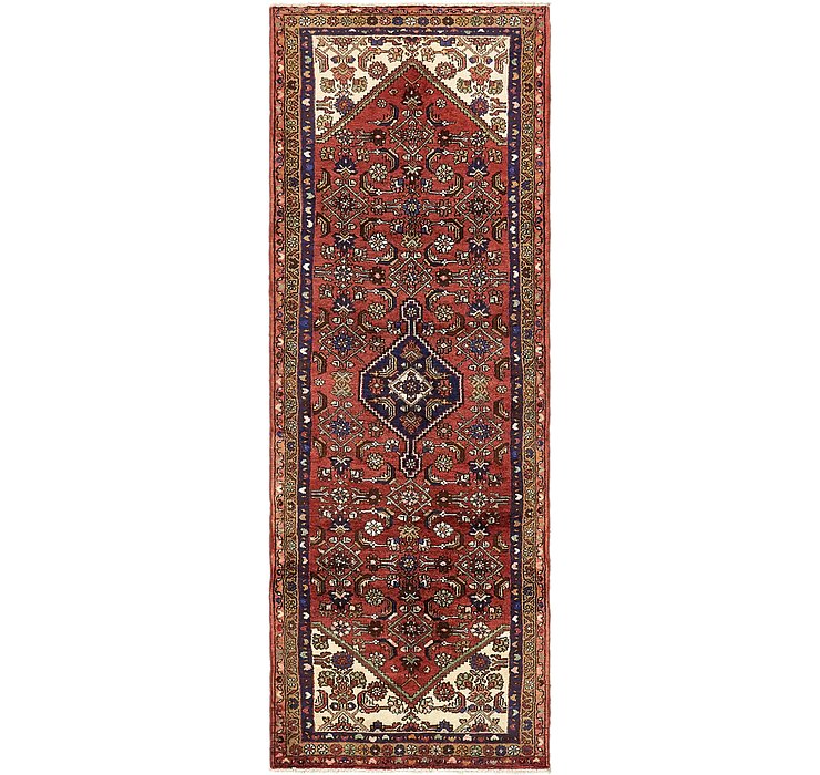 3' 5 x 9' 8 Hossainabad Persian Run...