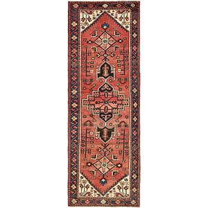 3' 4 x 9' 8 Hamedan Persian Runner ...