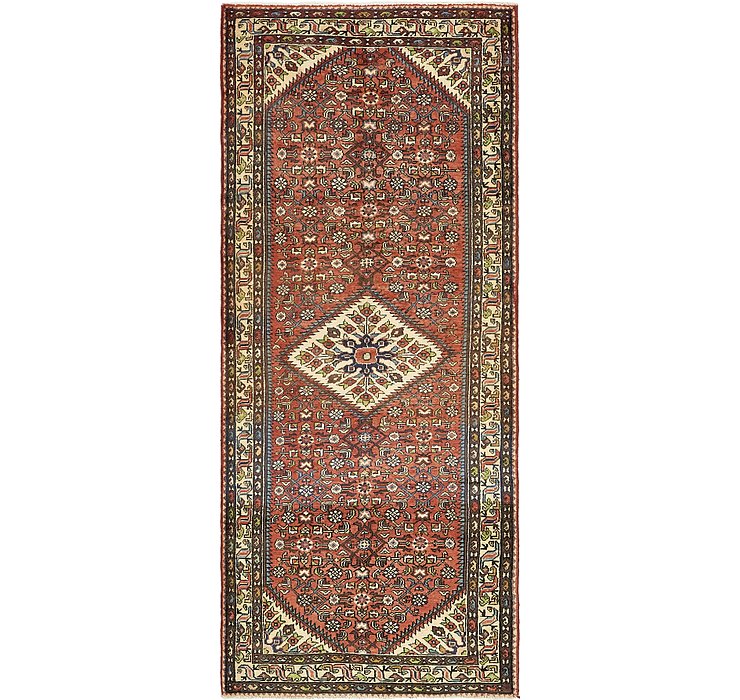 3' 8 x 9' 8 Hossainabad Persian Run...
