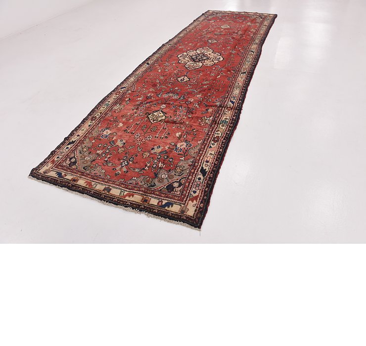 HandKnotted 4' 6 x 14' Khamseh Persian Runner ...