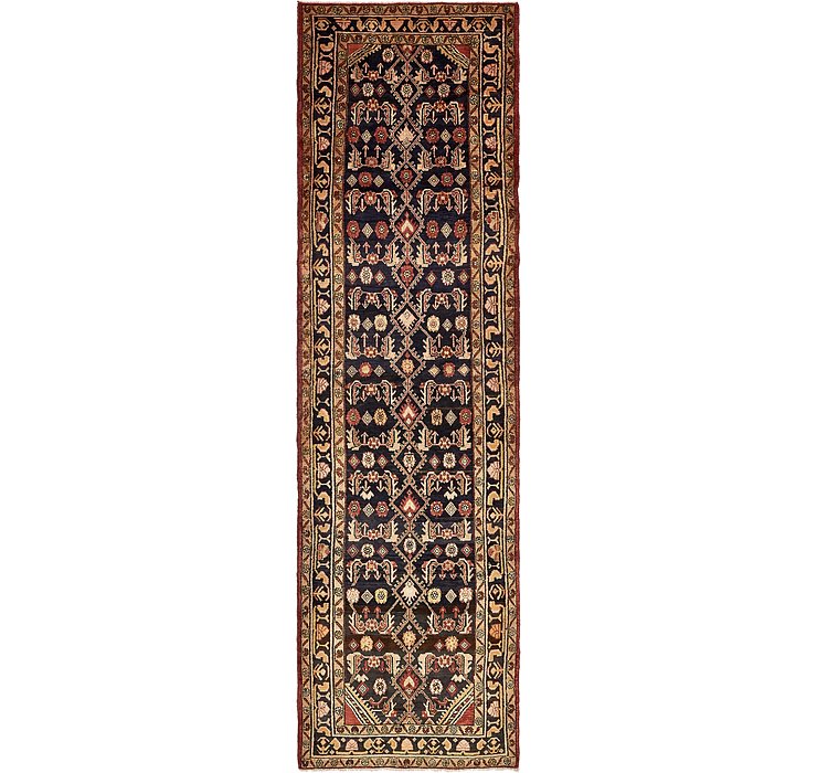 3' 9 x 13' 4 Khamseh Persian Runner ...