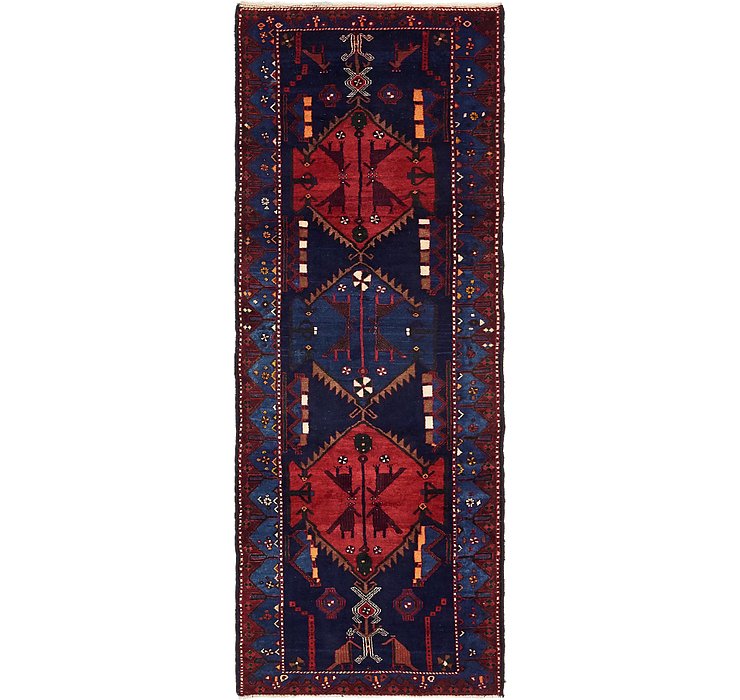 3' 9 x 10' Zanjan Persian Runner Rug