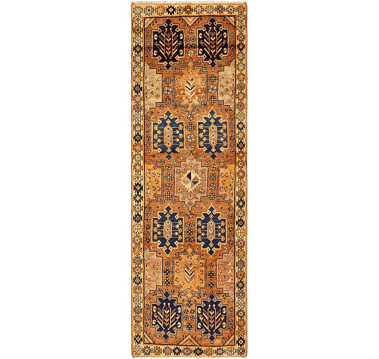 3' 8 x 12' 7 Shiraz Persian Runner Rug