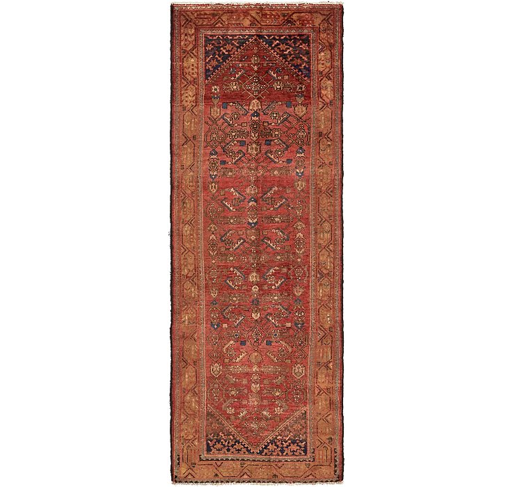 HandKnotted 3' 5 x 9' 10 Hossainabad Persian Run...