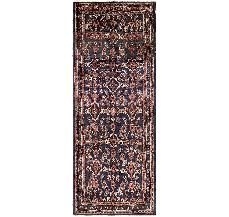 3' 9 x 9' 10 Hossainabad Persian Run...