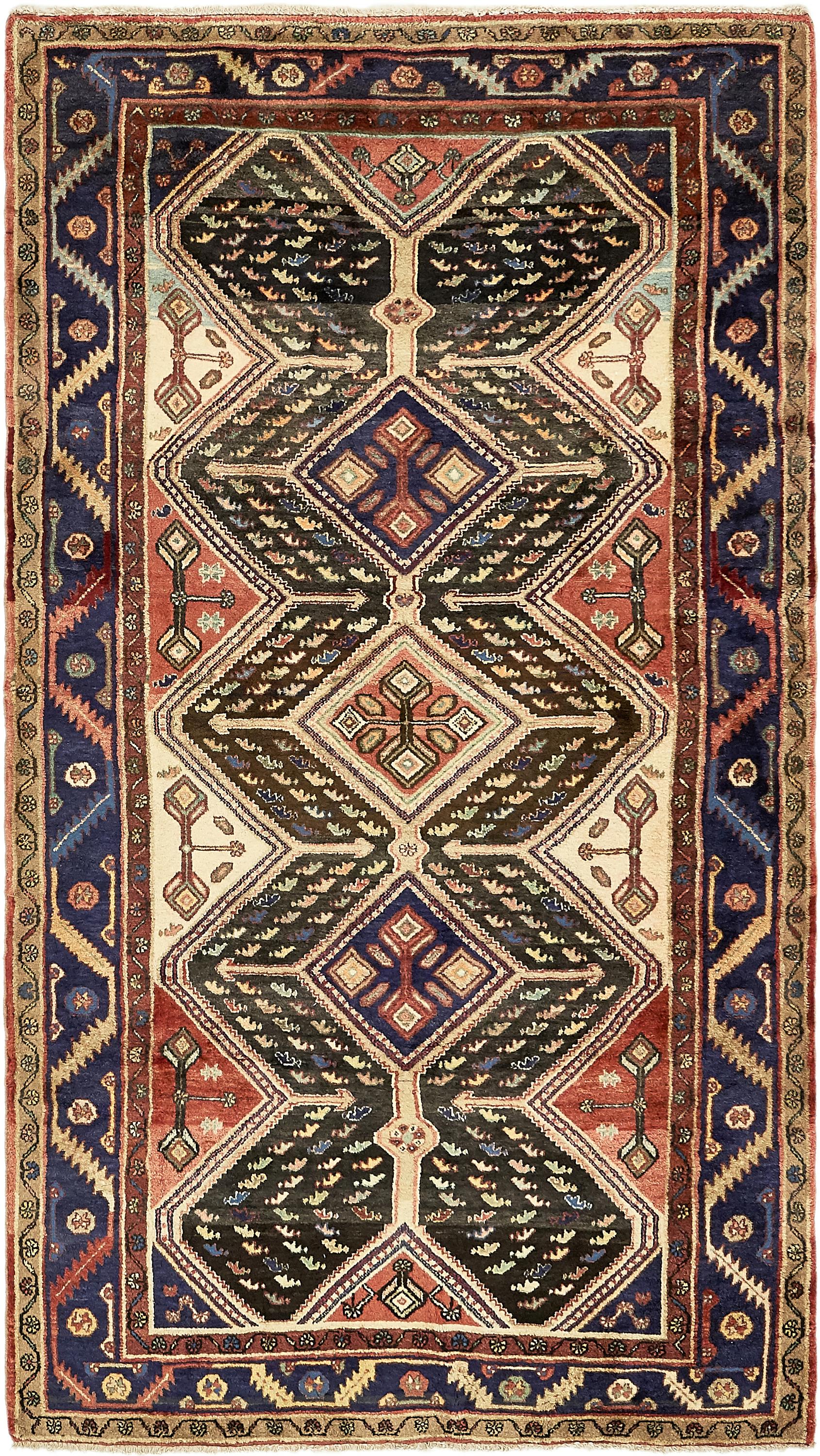 Black 5' x 9' 4 Koliaei Persian Rug Persian Rugs eSaleRugs